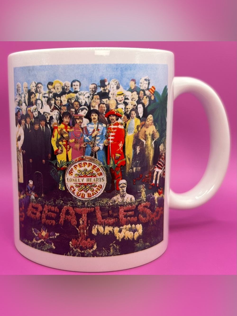 Beatles Sgt Pepper Ceramic Coffee Mug Retro Music Cup